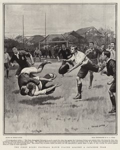 La Prima Partita di Rugby giocata contro una Squadra Giapponese